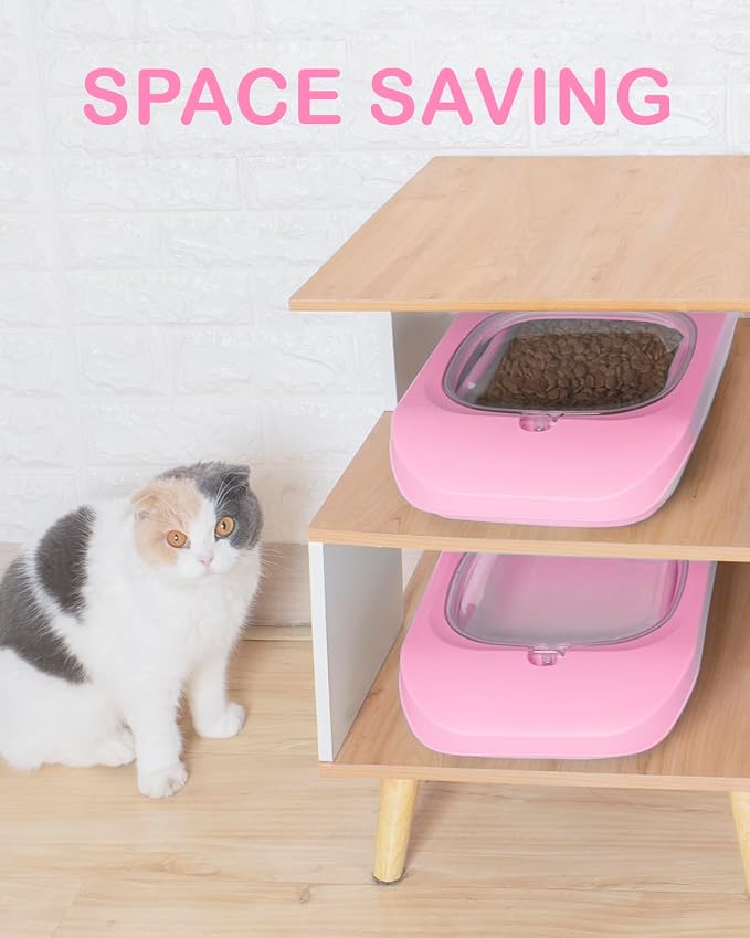 10-13Lbs Airtight Dog Food Storage Container,Collapsible Pet Food Storage | Dog Food Container with Double Airtight Seal,Cat Food Container Dry Food Fresh,Space Saving,Pest/Mouse-proof,Scoop