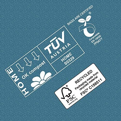 Dog Poop Bags with Handles, 180 Count, Extra Thick Leak-Proof Dog Waste Bags, Certified Compostable, Unscented & Eco-Friendly, 9 x 13 inch (16 inch w/Handles)