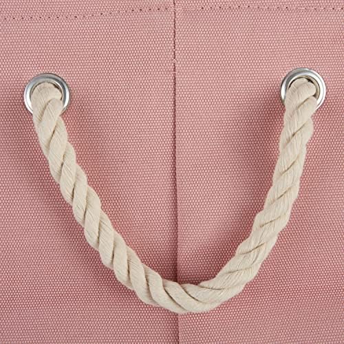 Bone Dry Pet Storage Collection Collapsible Bin, Rose, Medium Rectangle