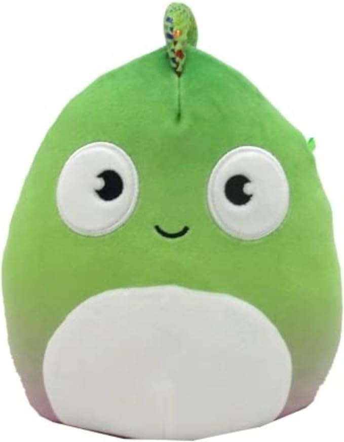 Squishmallow Official Kellytoy Collectible Pet Squad Dogs Cats Bunnies Frogs Squishy Soft Animals (Denton Chameleon, 8 Inch)