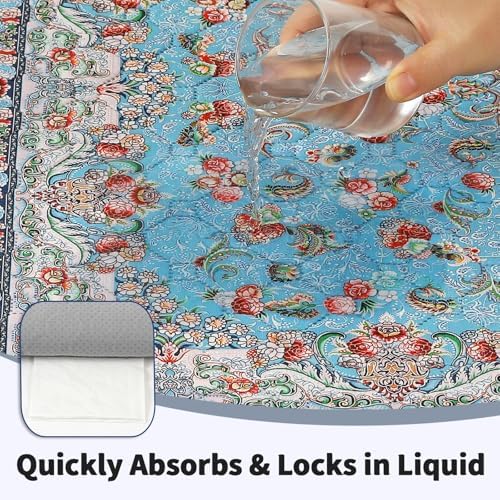 Washable Pee Pads for Dogs and Cats 2 Pack Reusable Puppy Training Pads 41"x36" Super Absorbent Waterproof Dog Training Pads, Non-Slip and Leak-Proof Whelping Pads for Pet Housebreaking Blue