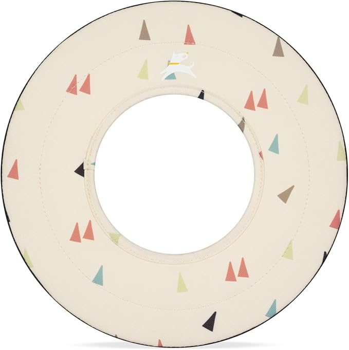 OllyDog Mini Super Flyer, Dog Flying Disc – Floating Fetch Toy, Soft on Teeth, Eco-Friendly Recycled Material, Lightweight, for Small & Medium Dogs (Terrazzo, 9")