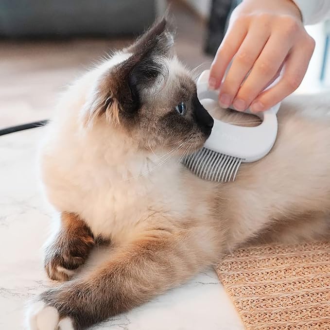Leo's Paw The Original Pet Hair Removal Massaging Shell Comb | Soft Deshedding Brush Grooming and Shedding Matted Fur Remover Dematting tool for Long and Short Hair Cat Dog Puppy Bunny