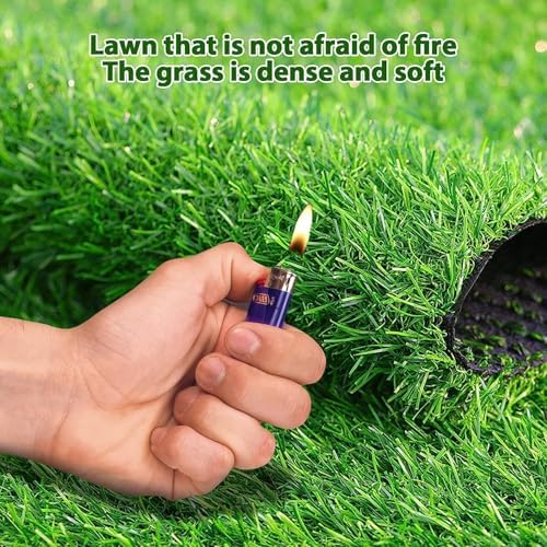 Artificial Grass Rug Turf for Dogs Indoor Outdoor Fake Grass for Dogs Potty Training Area Patio Lawn Decoration (25.6 x 19.7 Inch (Pack of 2))