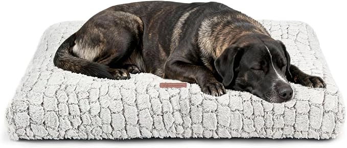 Dog Bed Crate Pad - Soft Fluffy Pet Cushion Mat Anti-Slip Comfy Kennel Pad for Crates