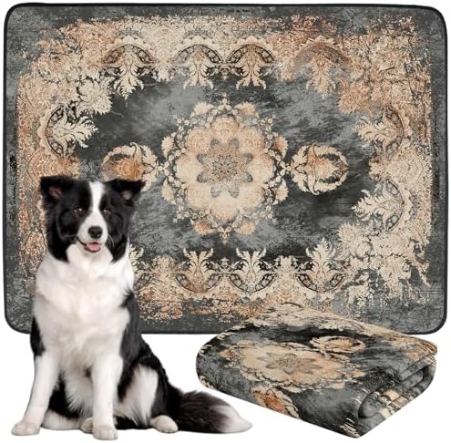 Thicken Washable Pee Pads for Dogs, 54"x72" Waterproof Reusable Dog Pads.