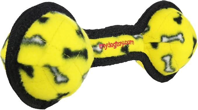 TUFFY® : 2 Ball Tug Dog Toy: Ultra Durable Plush Toy with Multiple Layers & Reinforced Seams, Washable and Floats, Original Construction