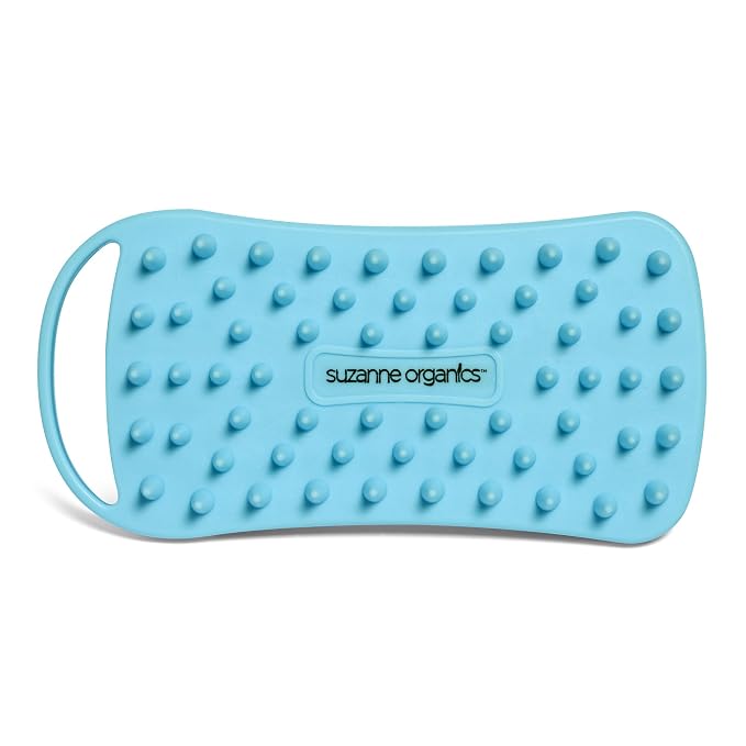 SUZANNE Organics Pet Brush - Professional Grooming Tool for Dogs & Cats - Gentle Firmness for Deshedding & Massaging - Designed for Use with SUZANNE Organics Pet Shampoo - Certified ToxicFree