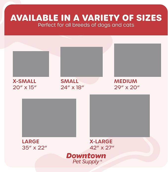 Downtown Pet Supply Medium Fleece Dog Crate Mat, Charcoal/Silver, 29 in x 20 in