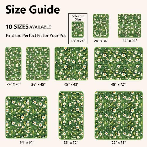 Washable Pee Pads for Dogs, Reusable Puppy Potty Training Pads, Ultra-Absorbent Thick Waterproof Leak-Proof Non-Slip Pads & Mat for Crate, Playpen, Floor, Whelping & Housebreaking , 2 Pack 18"x24"