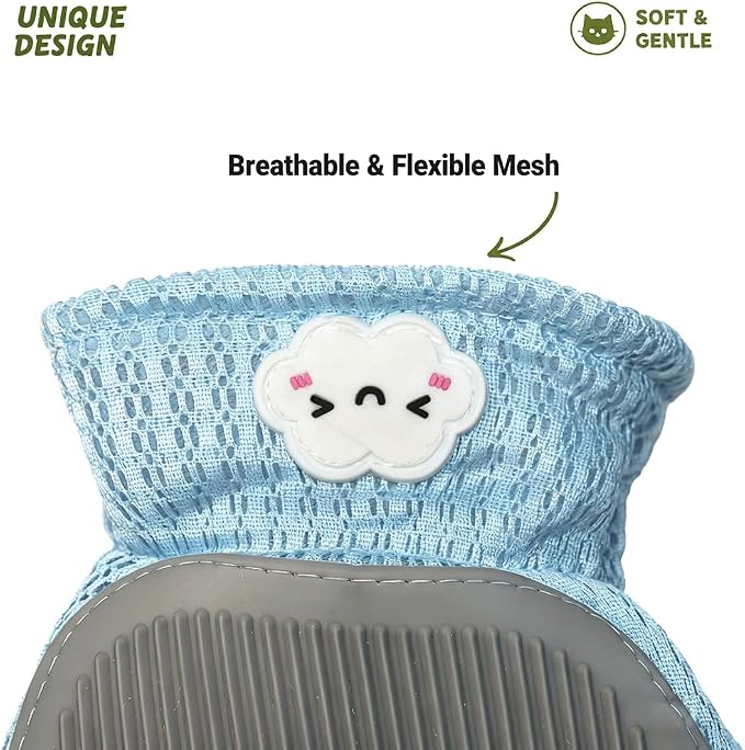 MEUOMIW Pet Hair Remover Glove, Efficient Dog & Cat Grooming Glove, Deshedding Brush for Shedding Control, Perfect for Bathing, Massage and Short/Long Fur (1-Pack, Right-Hand)