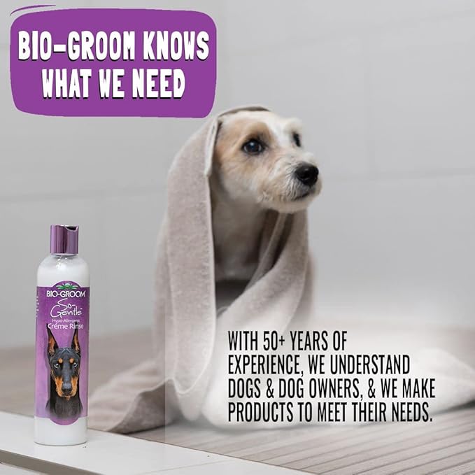 Bio-Groom Oatmeal Dog Conditioner, for Allergies and Itching, 1 Gallon | Cruelty-Free, Dog Bathing Supplies, Puppy Conditioner for Sensitive Skin, Made in USA, Anti-Itch Products