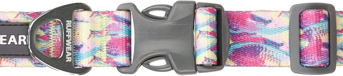 Ruffwear, Front Range Dog Collar, Adjustable Tubelok Webbing, Lightweight, Side Release Buckle, Aluminum V-Ring, Durable for Everyday Use, Reef Fish, 11"-14"