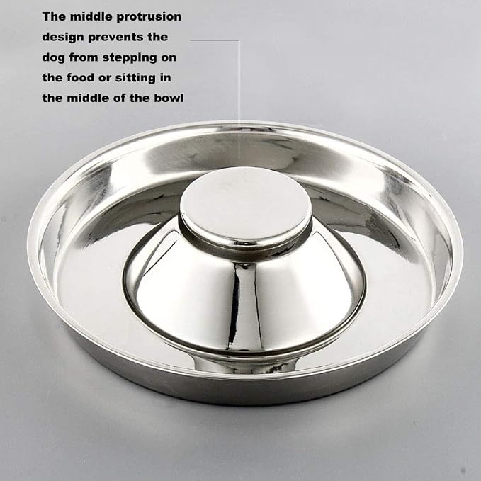 YUDANSI Stainless Steel Puppy Weaning Bowls,Cat Bowls for Food Water,Multiple Puppies Feeder Whelping Dishes,Litter Feeding Station Pans for Small Dogs Cats Eating at Same Time-Small Medium Large Size