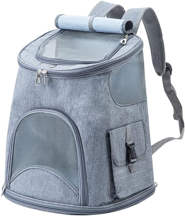 Cat Backpack Carrier- Small Dog Backpack Carrier Pet Carrier Backpack, Breathable and Cool Cat Travel Backpack, Suitable for Hiking, Traveling, Camping