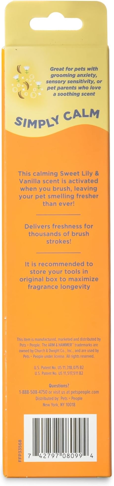 Arm & Hammer Deodorizing Pin & Bristle Dog Brush, Lily & Vanilla, 2-Pack | Fragrance transfer technology, baking soda infused, detangling and deshedding, for long-haired dogs daily