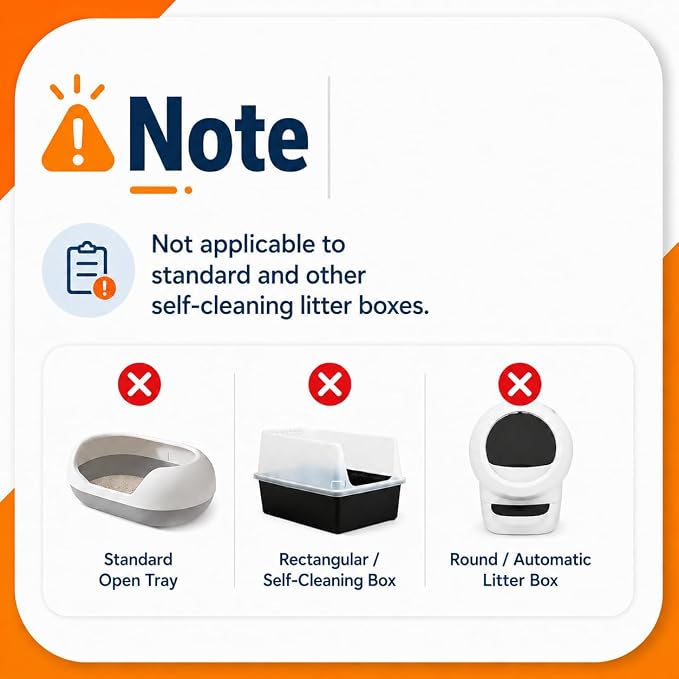 Cat Litter Bags Compatible with MW-SC01/SC02/SC09/LR01/LR02, Heavy Duty Drawstring Replacement Liners, Thick Leakproof Cat Litter Waste Bags, 18" x 12.6" (80Count) (80Count)