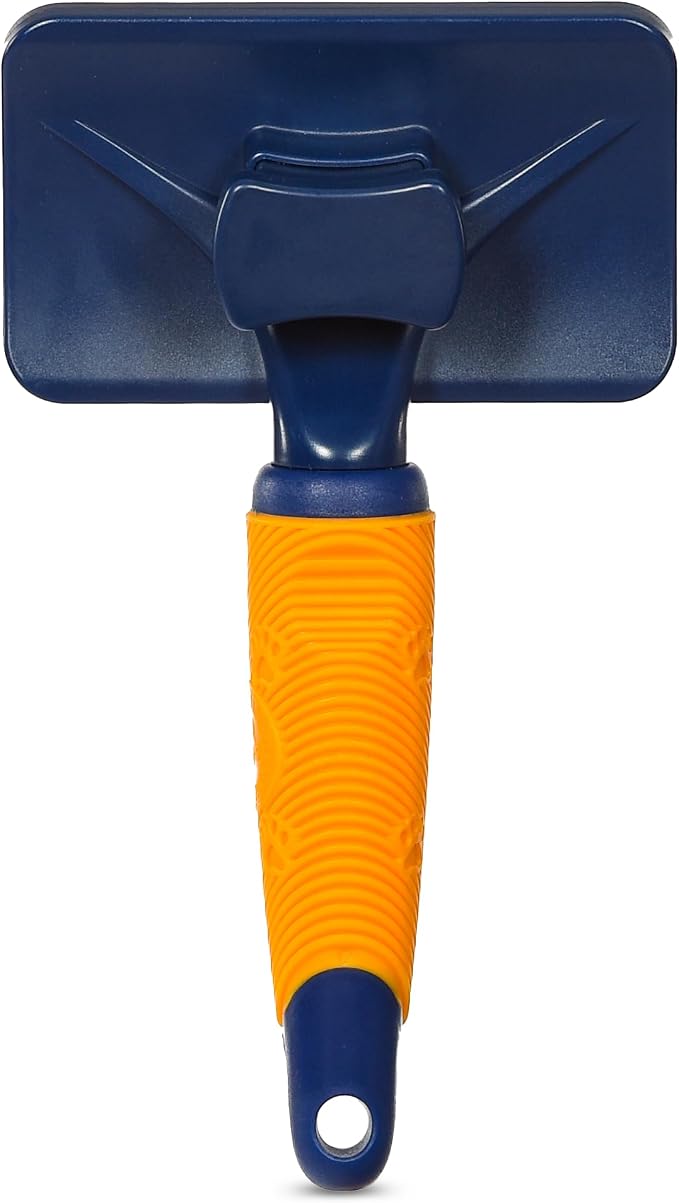 Arm & Hammer Deodorizing Slicker Dog Brush, Sweet Lily & Vanilla, 2-Pack | Fragrance transfer technology, baking soda infused, self-cleaning button, removes loose fur and tangles
