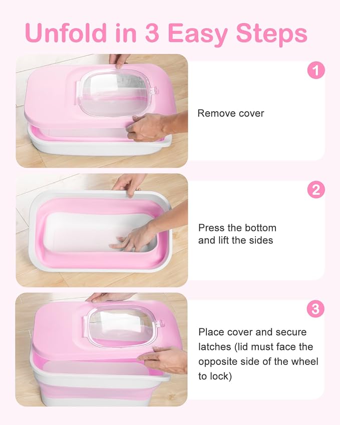 10-13Lbs Airtight Dog Food Storage Container,Collapsible Pet Food Storage | Dog Food Container with Double Airtight Seal,Cat Food Container Dry Food Fresh,Space Saving,Pest/Mouse-proof,Scoop