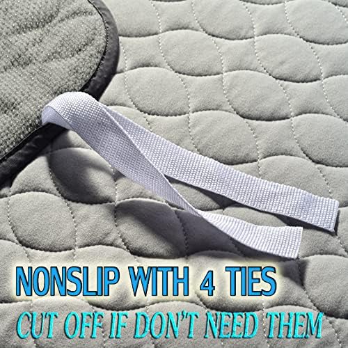 Waterproof Dog Bed Cover Pee Pads Training Pads 72"x72", Nonslip Pet Bed Mat with Ties, Washable Reusable and Super Absorbent Dog Mat for Whelping, Housebreaking in Playpen, Crate or Kennel (X-Large)