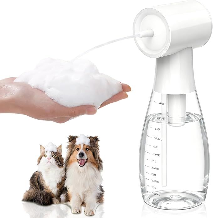 650ml Electric Dog Foam Sprayer for Small and Medium Pets | 650ml large capacity,electric foaming,rich dense foam,shampoo dispenser,for small and medium dogs and cats,easy pet bathing