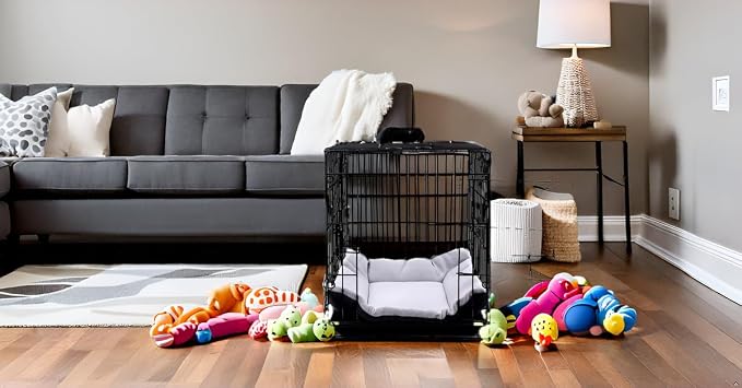 Pet Bed, Small Dog Bed 24 inch, Washable Flat Pet Bed, Reversible Crate Pad | Double sided dog mat, machine washable pet bed, dog beds for small dogs, flat dog bed, puppy bed