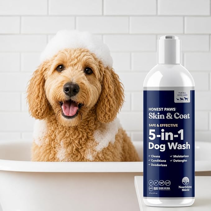 Dog Shampoo and Conditioner, Itchy Skin Relief, Sensitive Skin, Smelly Dogs | Oatmeal Shampoo for Dogs, Puppy Shampoo and Conditioner, Dog Wash for Allergies, Anti Itch, Natural Deodorizing Pet Shampoo