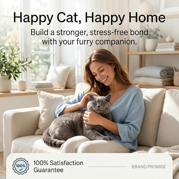 Cat Pheromone Calming Diffuser Gel, Unplugged Cordless Container, 1 Pack | Comforting Scent for Home and Car Travel, Lasts Up to 2 Months