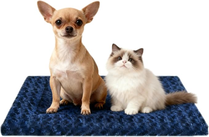 Dog Bed Mat - Durable & Cute Crate Dog Beds for Small Dogs & Cats, Comfortable Kennel Pad for Home, Crate & Travel