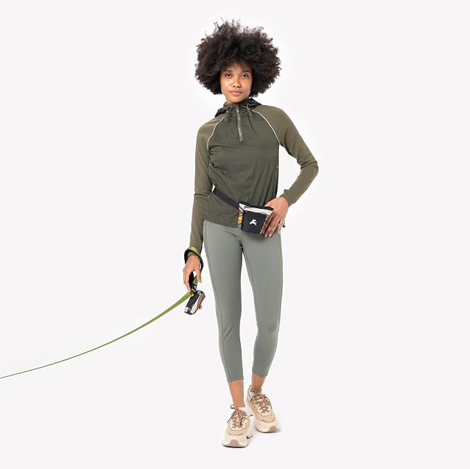 Goodie Treat Bag, Dog Treat Training Pouch | Magnetic Closure | 3 Ways to Wear | Hands-Free Waist Belt | Water-Resistant Recycled Vegan Fabric (Ventura '73)