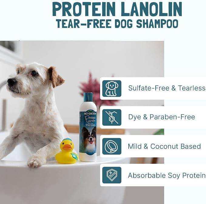 Bio-Groom Protein Lanolin Dog Shampoo - Tear-Free Pet Shampoo, Dog Bathing Supplies, Puppy Wash, Cat & Dog Grooming Supplies, Cruelty-Free, Made in USA, Tearless Dog Products - 5 Gallons | Dog Bathing Supplies, Puppy Wash, Cat & Grooming Supplies, Crue...