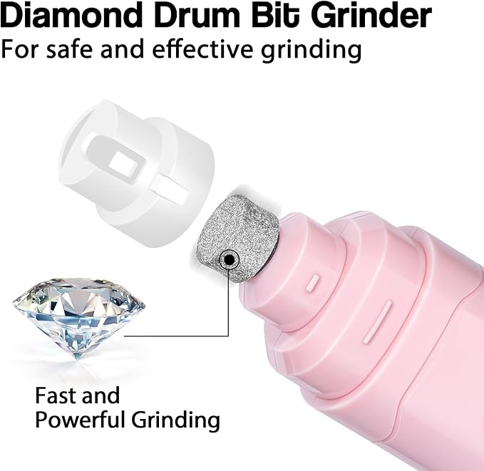 Casfuy Dog Nail Grinder Upgraded - Professional 2-Speed Whisper-Quiet Electric Pet Nail Trimmer Painless Paws Grooming & Smoothing for Small Medium Large Dogs & Cats