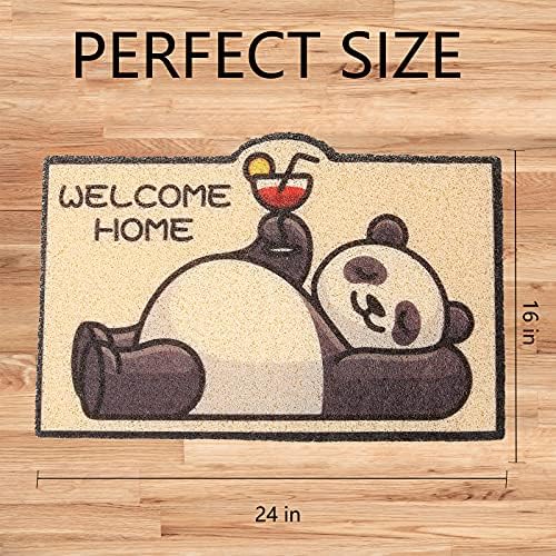 Cute Cat Litter Trapping Mat 24”x16”, Traps Mess from Litter Box and Pet Food Bowl, Soft on Kitty Paws, Easy Clean, Anti Slip, Pet Accessories, Door Floor mats - Lazy Panda