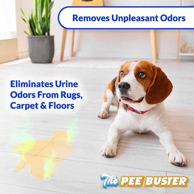 Pet Stain Remover – Refillable Cleaning Bottle with 5 Dissolvable Tablets – Multi-Surface Cleaner for Dog & Cat Urine on Carpet, Tile, Hardwood & Fabric