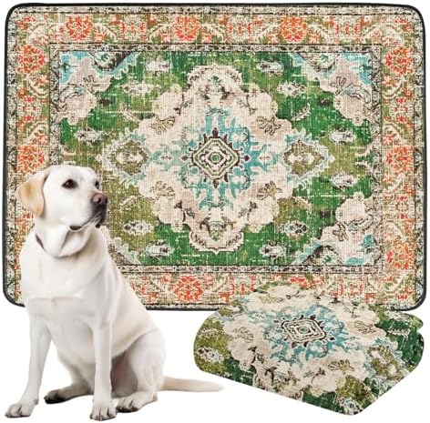 Thicken Washable Pee Pads for Dogs, 54"x72" Waterproof Reusable Dog Pads.