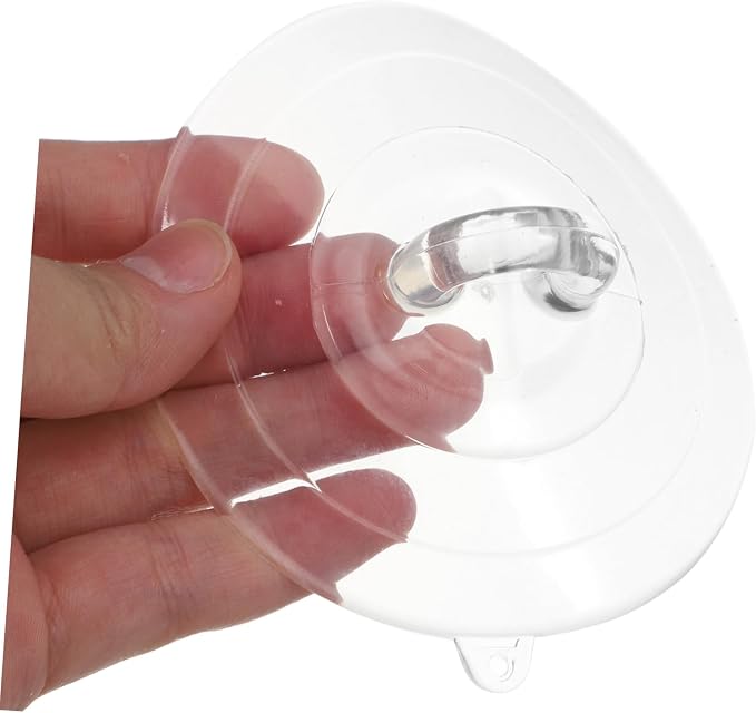 Toyvian 8Pcs Cat Window Perch Suction Cup Strong Crosshole Ring Design for Cats Transparent Window Mounts for Efficient Space Management Smooth Surfaces