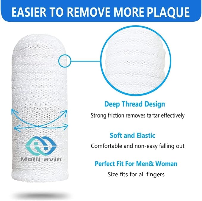Pet Toothbrush for Small to Large Dogs Cats,Soft High Grade Finger Toothbrush,Teeth Oral Cleaning,Dental Care, 1 Set for Two Fingers White (6)