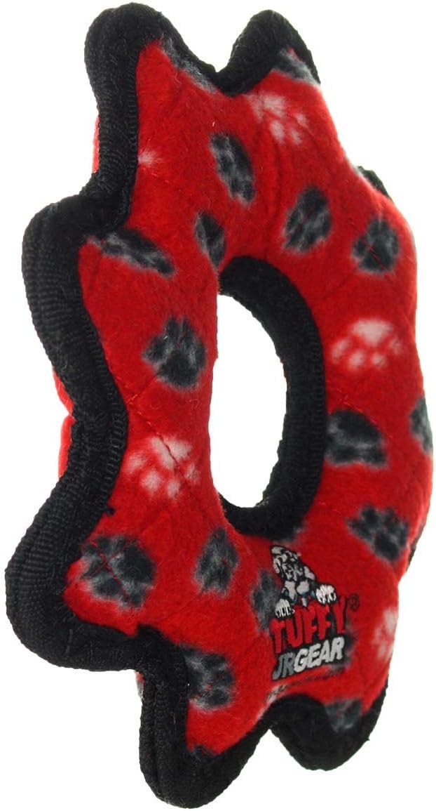 TUFFY® : 2 Pack Gear Ring Dog Toy: Ultra Durable Plush Toy with Multiple Layers & Reinforced Seams, Washable and Floats, Original Construction