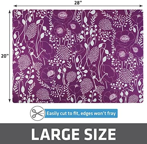 Drymate Cat Litter Box Mat, Litter Trapping Mat, Purple, 20x28