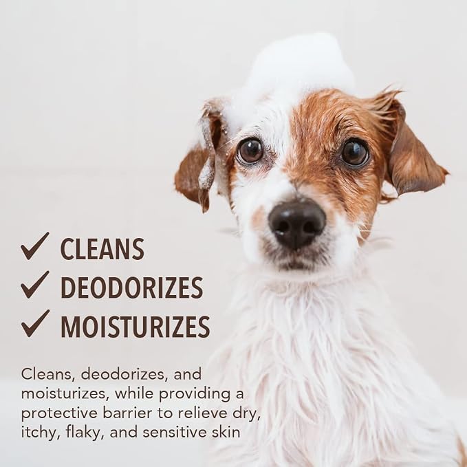 Sergeant's Sergeant’s Fur-So-Fresh Oatmeal Dog Grooming Shampoo for Sensitive Skin, Milk and Honey Scent, Dog Bath Product, 18oz (Pack of 2)