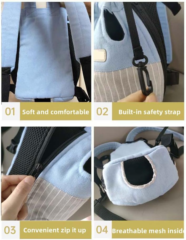 Dogs Cat Backpack Carriers for Small Dogs Frenchie Dog Yorkie Bags for Traveling Carrier for Puppy (X-Small(2-4lbs), B)