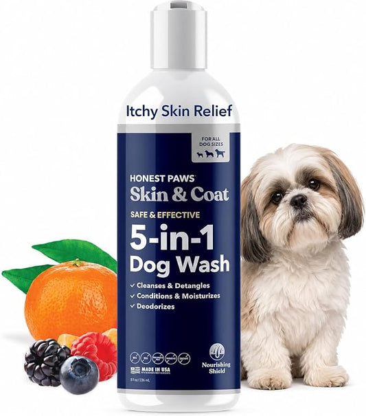 Dog Shampoo and Conditioner, Puppy Shampoo, Itchy Skin Relief, Small Dogs | Sensitive Skin Dog Wash, Anti-Itch Puppy Wash for Small Dogs, Puppy Shampoo and Conditioner, Natural Dog Body Wash