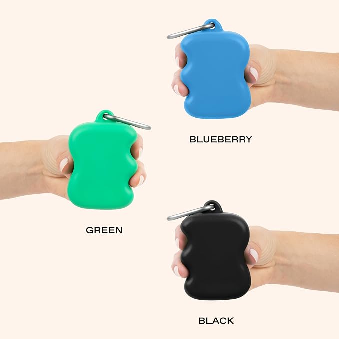 Springer Springland Dog Treat Pouch for Effort-Free Squeeze Dispensing - Easy-Fill, Food-Grade Silicone Treat Pouches for Pet Training - Includes Carabiner-Black