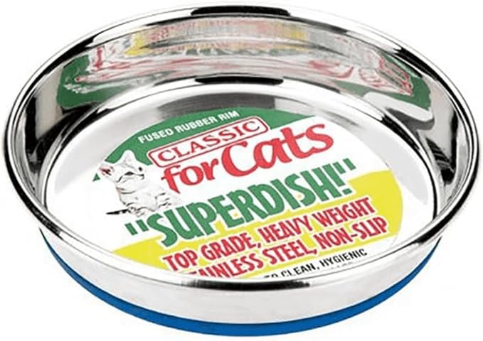 Classic Pet Products Classic Steel Superdish for Cats, Large, 500 ml