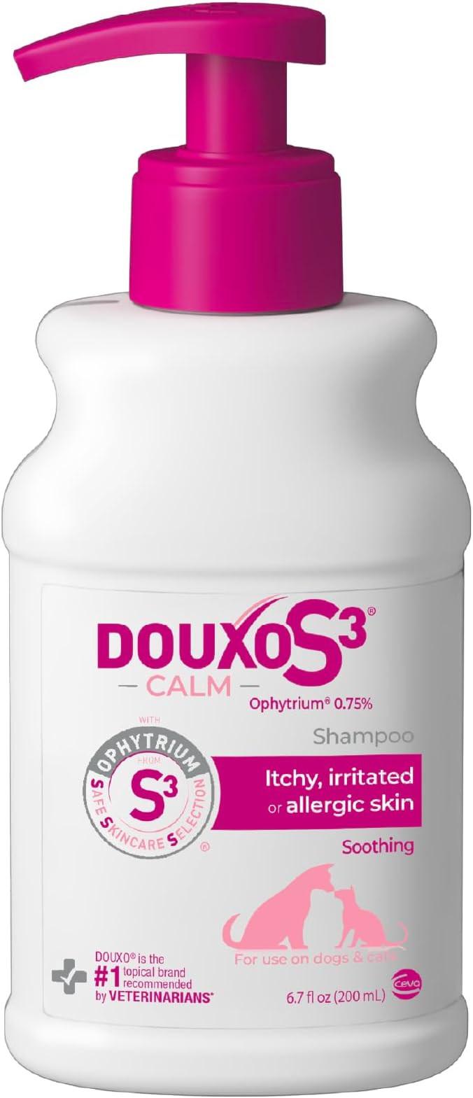 Douxo S3 Calm Dog Shampoo for Itchy Skin Relief, Dog Shampoo for Allergies and Itching, Soothes Itchy, Irritated or Allergic Skin For Dogs and Cats, 6.7 fl oz | Dog Shampoo for Allergies and Itching, Soothes Itchy, Irritated or Allergic Skin For Dogs a...