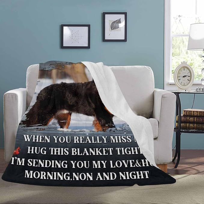 Artsadd Custom Memorial Blanket with Photos for Loss of Dogs Cats-Personalized Memorial Blanket-in Loving Memory Gifts for Loved Ones Lost-Custom Remembrance Gifts Blankets for Pets Lover