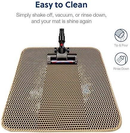 WePet Cat Litter Mat, Kitty Litter Trapping Mat, Honeycomb Double Layer Mats, No Phthalate, Urine Waterproof, Easy Clean, Scatter Control, Catcher Litter Tray Box Rug Carpet