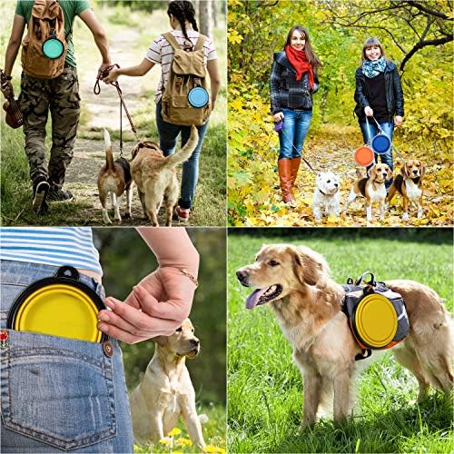 ME.FAN Collapsible Dog Bowl for Travel (12oz), 6 Pack