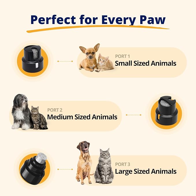 Silent Groom Pro Pet Nail Grinder | Whisper Quiet Claw Trimmer for Dogs, Cats and Other Animals | Safe & Stress Free Nail Grooming, Ideal for Sensitive Dogs of All Breeds & Sizes