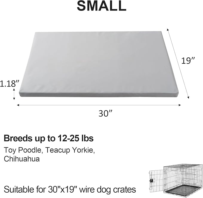 Dog Mat,19"x 30"Dogs Crate Pad,Indoor Non-Slip & Waterproof Dog Mat,Easy Wipe Clean in Seconds，Sleeping for Floor,Car,Sofa,Crate